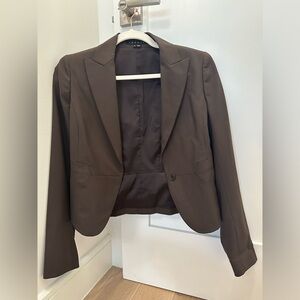Theory charcoal brown blazer size 00